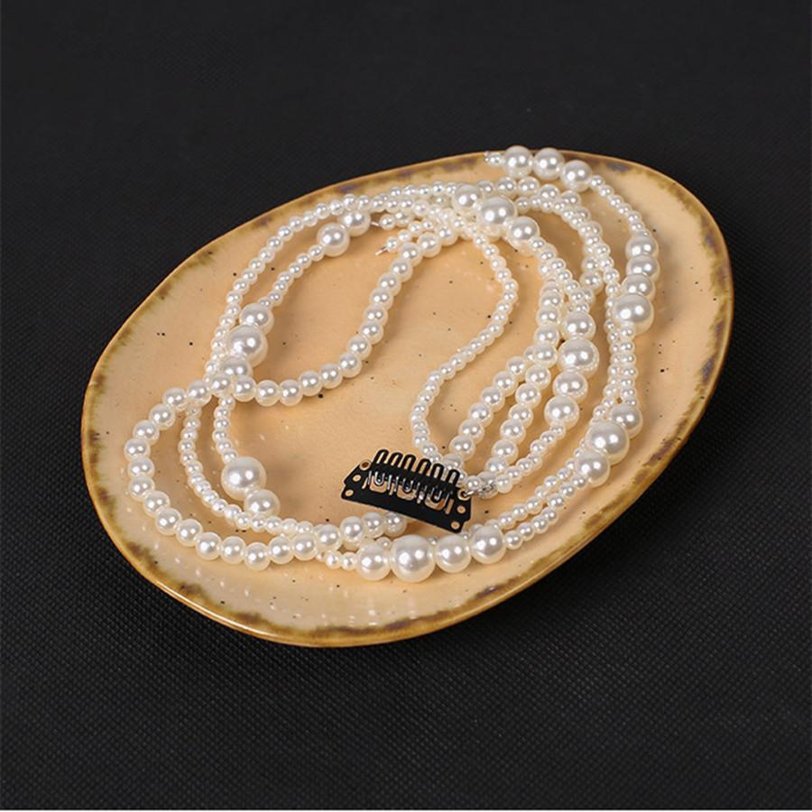 Korean  Elegant Pearl Braided Hairpin for Women Modeling Tool Headband for Banquet Party Hair Ornaments Wedding Hair Jewelry