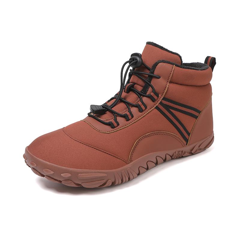 New Men Women Waterproof Barefoot Hiking Shoes Winter Warm Snow Boots Men Plush Sneakers Outdoor Trekking Climbing Boots