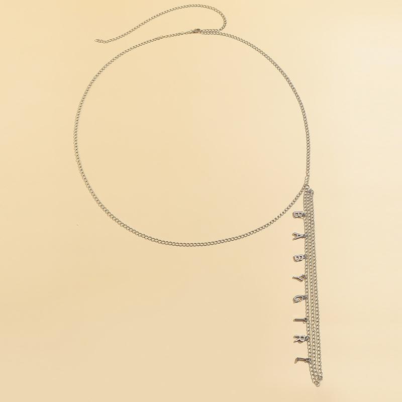 Dangle Letter Waist Thigh Chain Body Chain Harness Rock Leg Garter Belt Fashion Beach Club Rave Party Body Supplies