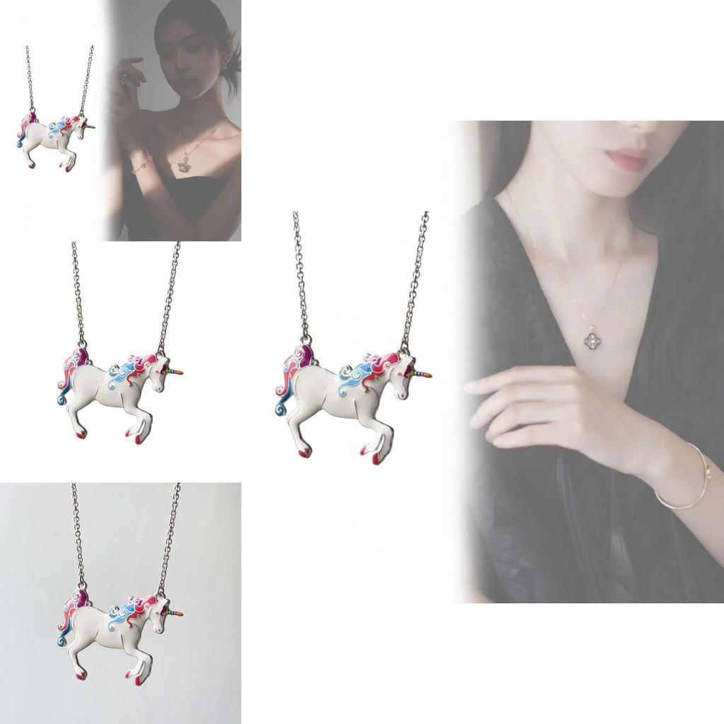 Animal Pendant Necklace With Oil Drip Finish For Women Fashion Accessory