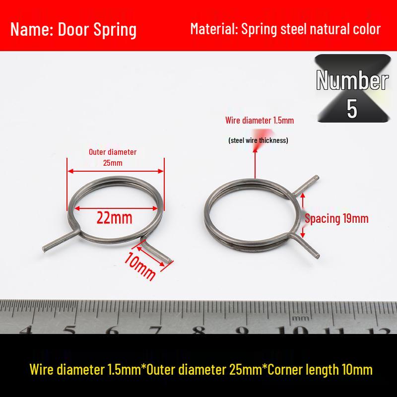 Yellow Anti-Theft Door Handle Torsion Spring for Interior Sliding Doors In Hotels and Bathrooms