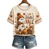 Dames Casual Halloween Print Pullover T-shirt