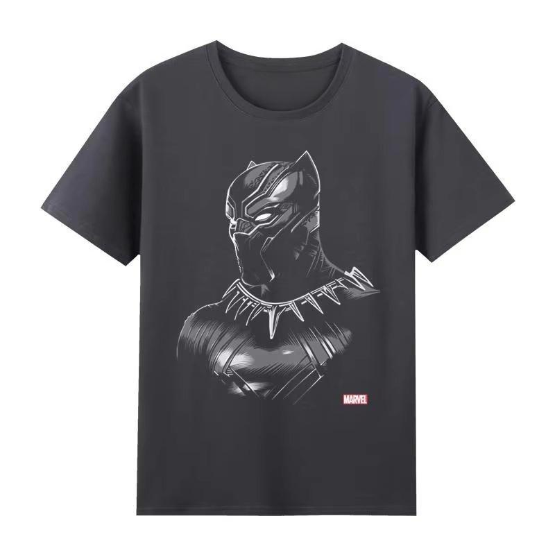 Black Panther Print Tshirt 2026 Summer New Design LooseFitting Casual Trendy ShortSleeved Shirt