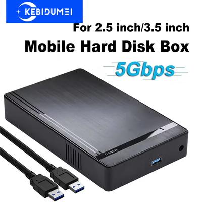 2,5/3,5 Zoll HDD Gehäuse USB 3.0 Festplattengehäuse SATA zu USB 3.0 Adapter Externes Festplattengehäuse für PC Laptop Werkzeuglos