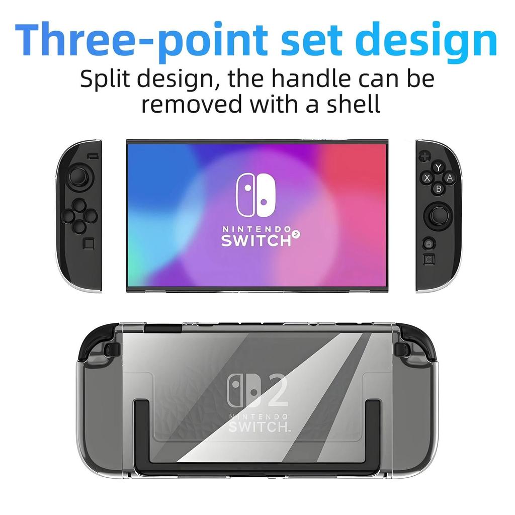 Transparente PC-Hartschale für NS Switch 2 Joy-Con Controller Split Schutzhülle Skin Shell Protector Für Switch 2 Zubehör