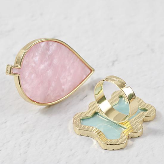 Paleta de Esmalte de Uñas Forma Creativa Alta Durabilidad Tamaño Compacto Sin Rebabas Forma de Hoja Paleta de Esmalte en Gel para Uñas Tablero de Exhibición Suministros para Uñas