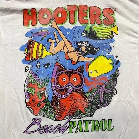 VTG Hooters band Beach Shirt Unisex Concert S to 5XL Free Shipping MQ341 Unisex T-Shirt S 1950₽