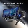 360 Rotation Magnetic Car Mount Wireless 15W Fast Charging Foldable Design Universal With Auto Clamping For Smartphones