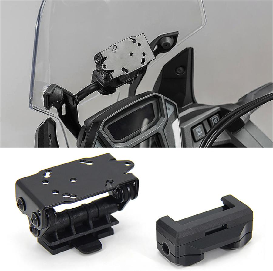 Motorcycle GPS Navigation Bracket Phone Mount Holder For 10/12 mm Crossbar Tube