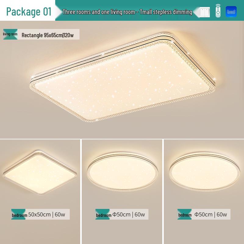 High Brightness Living Room Ceiling Light – Luxury Full Spectrum Eye Protection for Home Decor