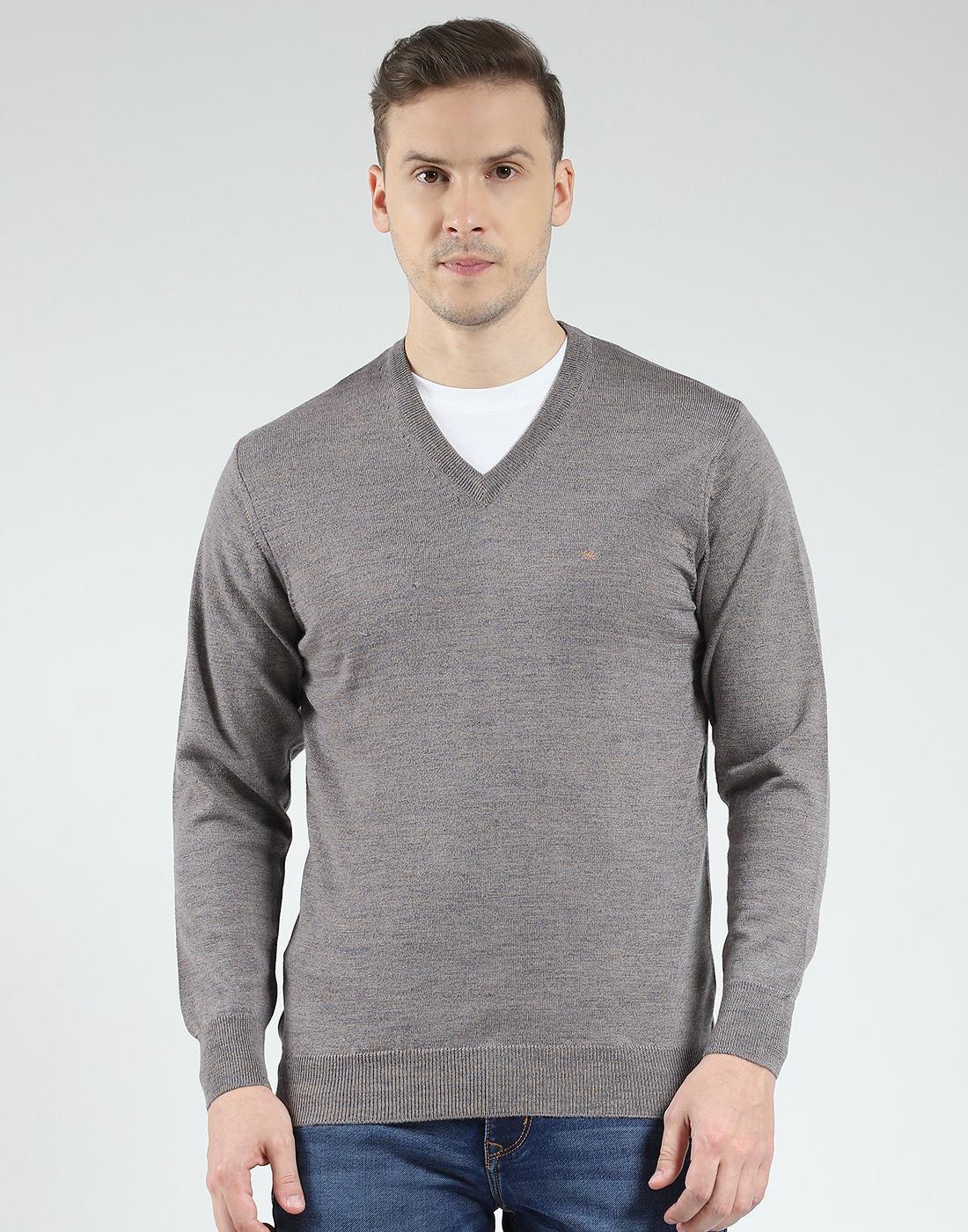 

Monte Carlo Men s Wool Full Sleeves Sweater | V-Neck | Regular Fit| Solid Pattern |Warm & Stylish Pullover Cardigan for Men L синий