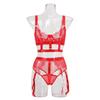 Sexy Eyelash Lace Lingerie Set: Camisole & Body Shaping Split for Women