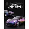 1/24 Pagani Huayra Dinastia Legierung Galvanik Sportwagenmodell Metall Rennwagen Fahrzeuge Modell Sound und Licht Kinderspielzeug Geschenk