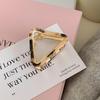 Retro Mori Style Alloy Triangle Hair Claw Clip - Versatile Korean/Japanese Sweet Bun & Back of Head Accessory