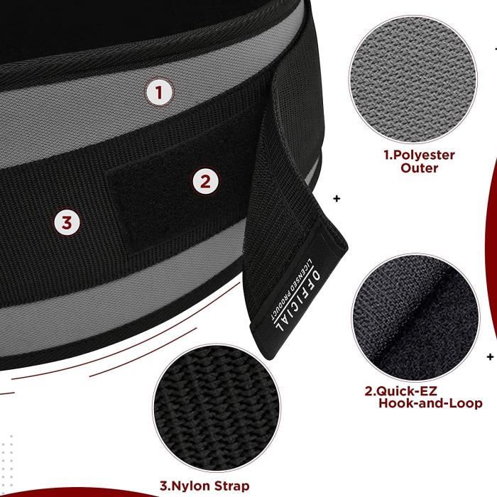 Ceinture De Musculation - RDX - Powerlifting - Polyester Résistant - Confort Optimal - Ajustement Personnalisé