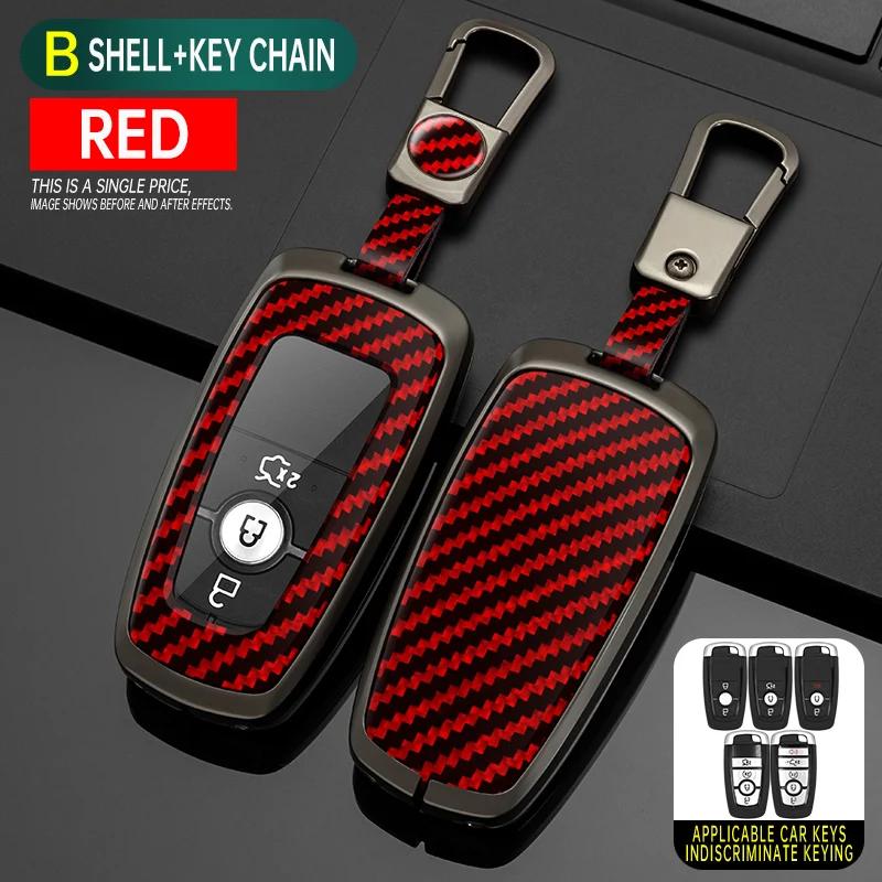 Styling Mouldings Alloy Car Remote Key Case Cover Protect Shell Bag For Ford Edge Fusion Mustang Explorer Escape F150 F250 F350