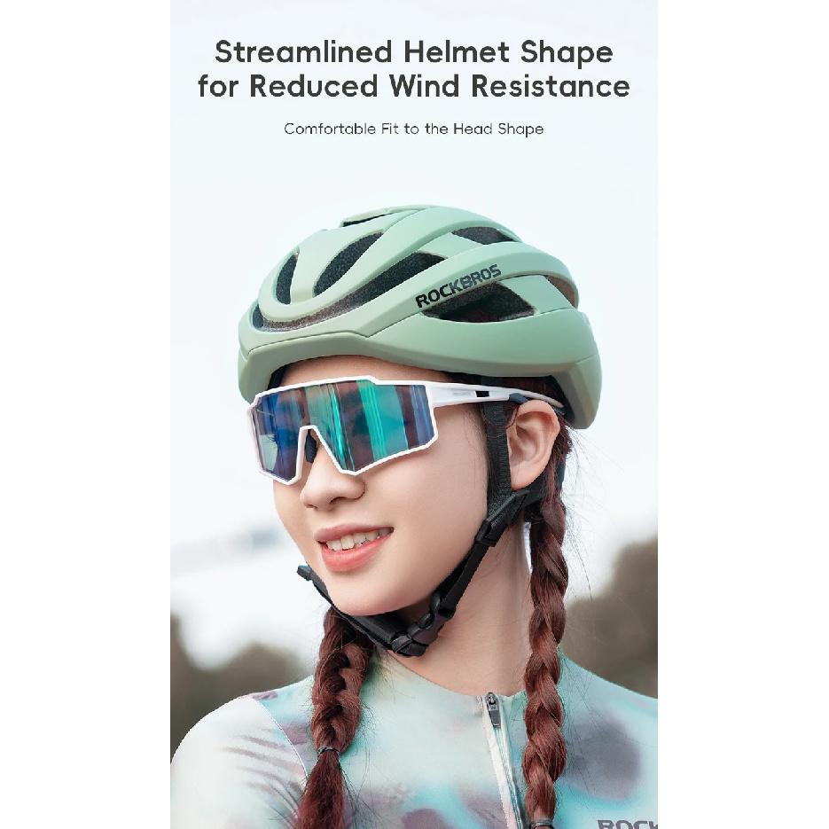 ROCKBROS Bicycle Helmet Men Women MTB Road Safety Integrally-molded Ultralight Helmet Breathable Ajustable Bike Cycling Helmet