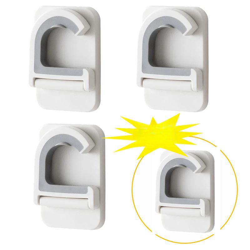 

Настенный держатель для швабры и веника, самоклеящийся крючок для швабры, органайзер, стойка для хранения в ванной, многофункциональный крючок 3PCS+gift:1PC