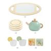 Tee-Party-Set aus Holz Nachmittagstee Spielzeug Spielessen Rollenspiel Küchenzubehör Frühe Lernspielzeuge Geschenke für Kinder