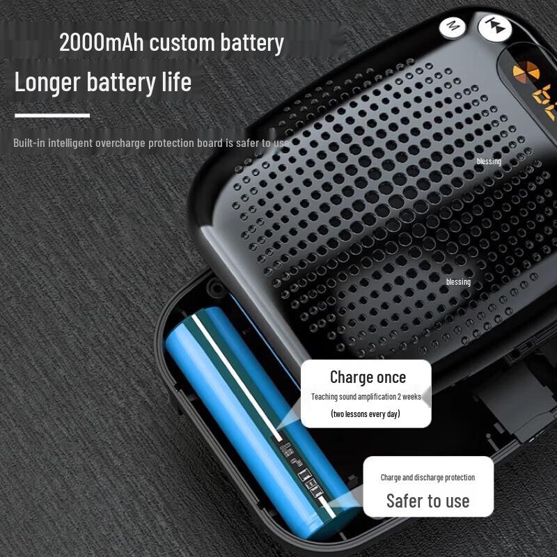 Shidu S611 Portable Voice Amplifier with Wireless Lavalier Mic