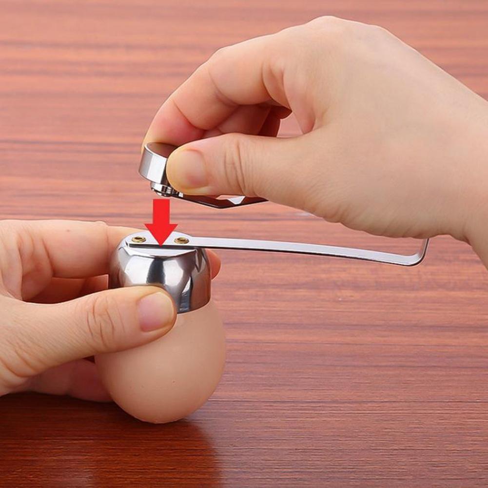 Stainless Steel Egg Cracker: Handheld Egg Shell Opener & Cutter - Perfect Kitchen Gadget for Precise Egg Preparation