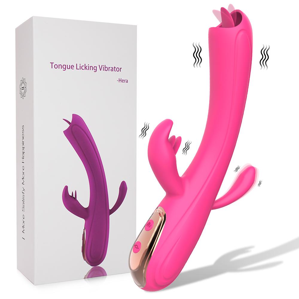 Sex Toy Tongue Licking Vibrator Clitoral Stimulation Anal Plug Vagina Massager Penetration G-Spot Adult Toys for Women Couples