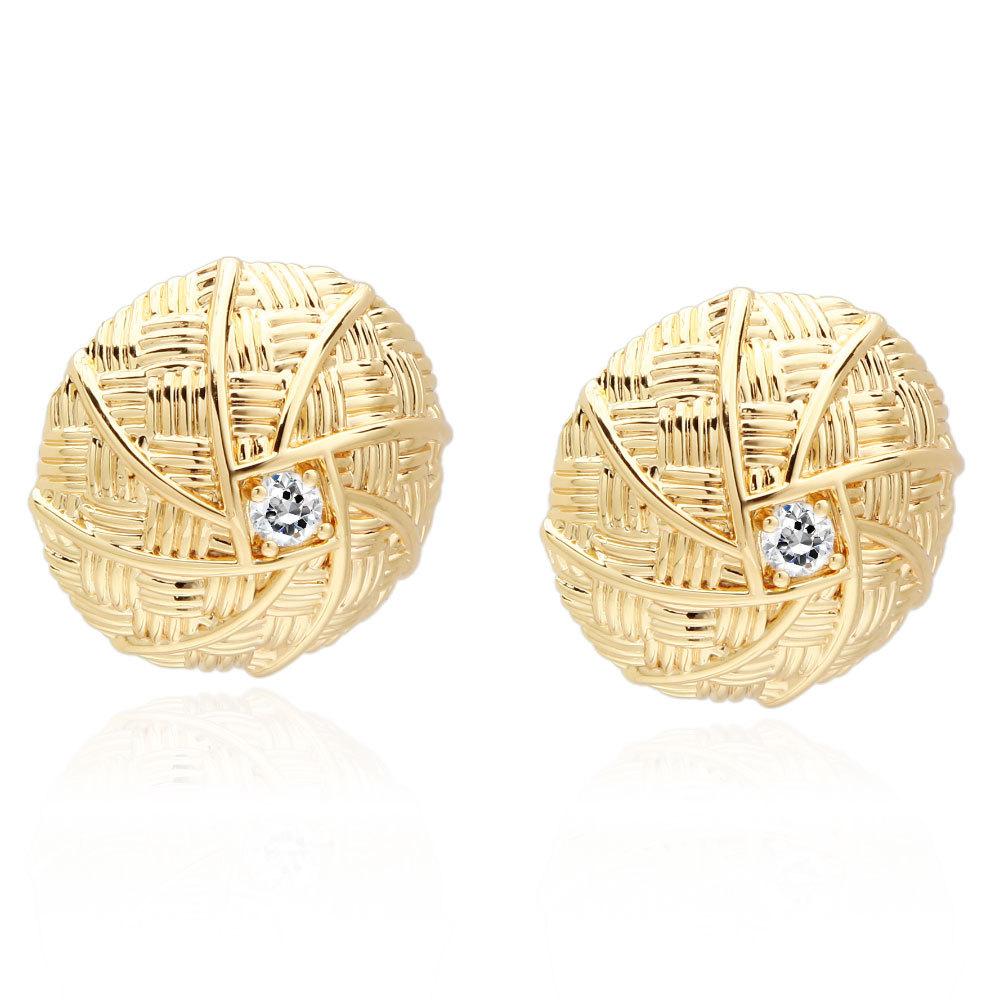 Earrings Korea can weave women's personalized gold independent packaging long fashion temperament geometric earrings