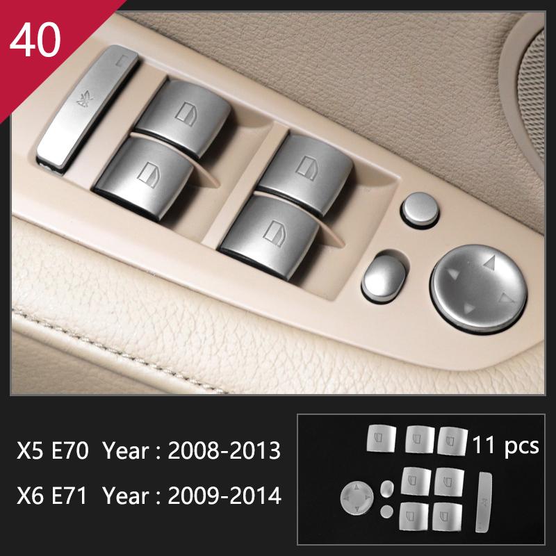 AAACH1 For BMW X5 X6 E70 E71 Accessories Car Interior Air Conditioning CD Console Panel Cover Decoration Trim Carbon Fiber Car Styling