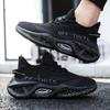 Męskie buty moda codzienne sportowe wiosna i jesień nowe męskie buty tkane na cholewce podwyższające męskie buty do biegania