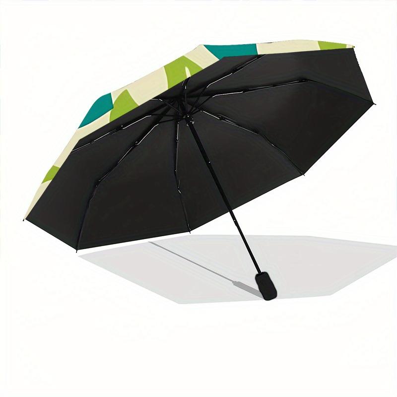 1pc Fish Pattern Automatic Open 8-Rib Windproof Umbrella, Travel & Commuting, Suitable for All Seasons