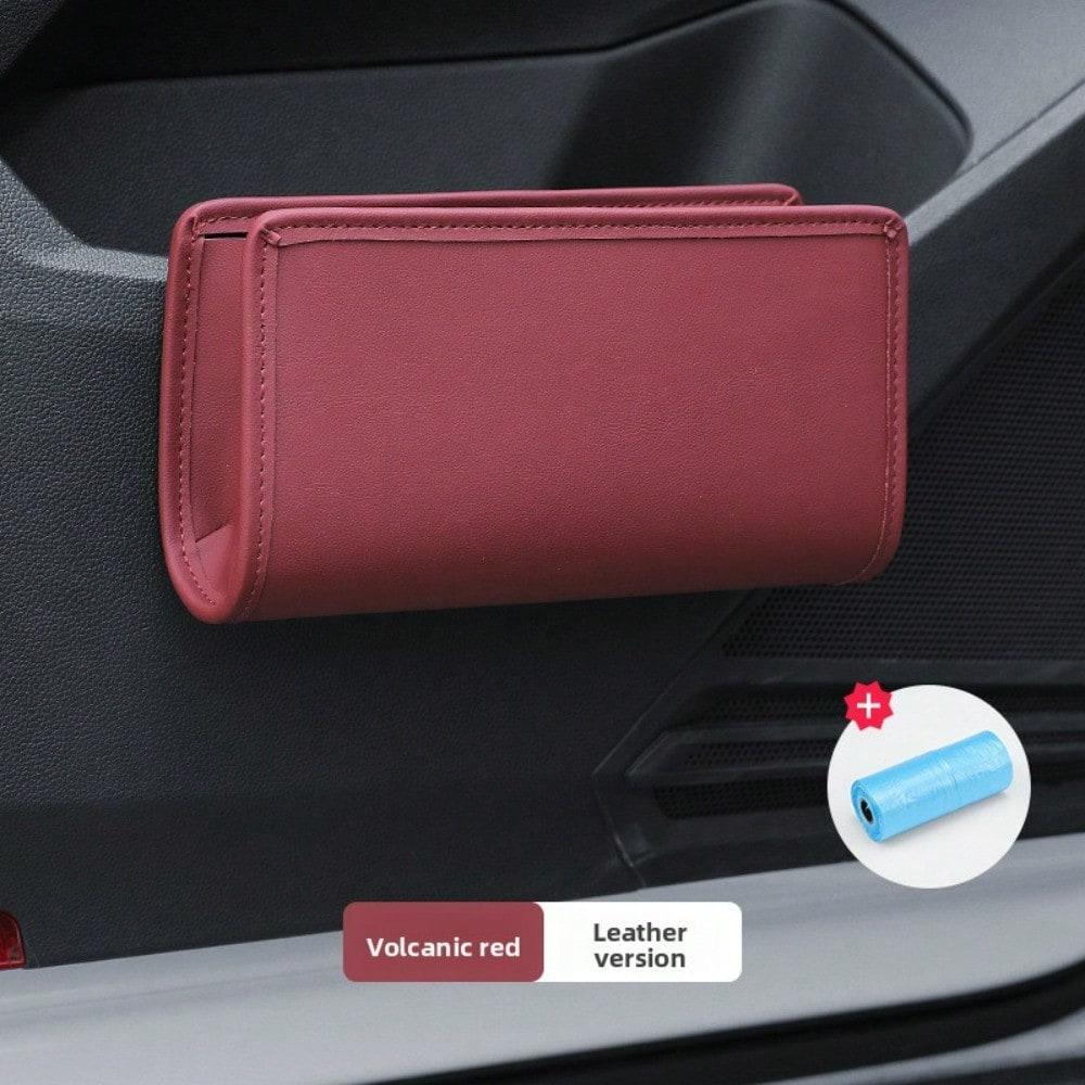 Car door storage, car seat back hanging storage box, multi-functional folding storage box, car trash can