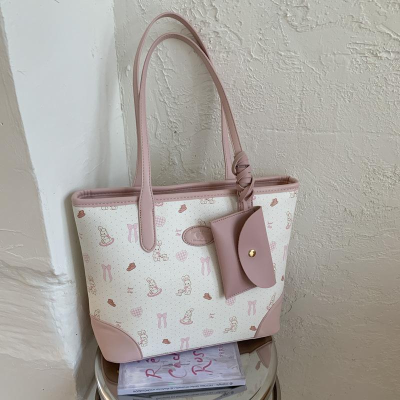 Large Capacity Underarm Bag Women's New Shoulder Handbag High-end Printed Commuter Tote Bag