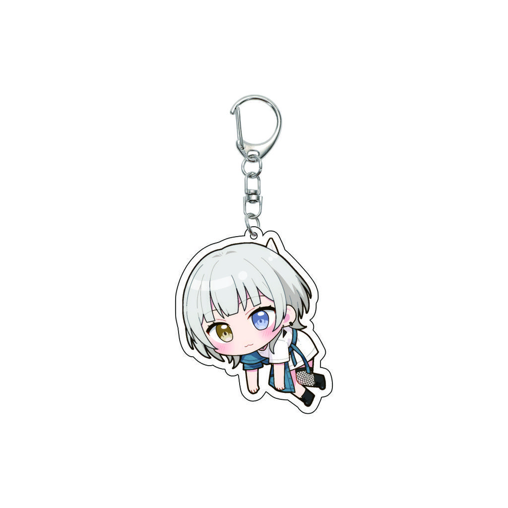 55MM Anime banG Dream Keychain Toyama Kasumi/Saya Yamabuki/Hanazono Tae Key Chain Acrylic Model Plate Christmas Gifts