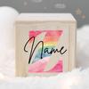 Personalized Money Box Kids Money Boxes Rainbow Letter with Name Coin Collection Box Wooded Coin Bank Child Birthday Shower Gift