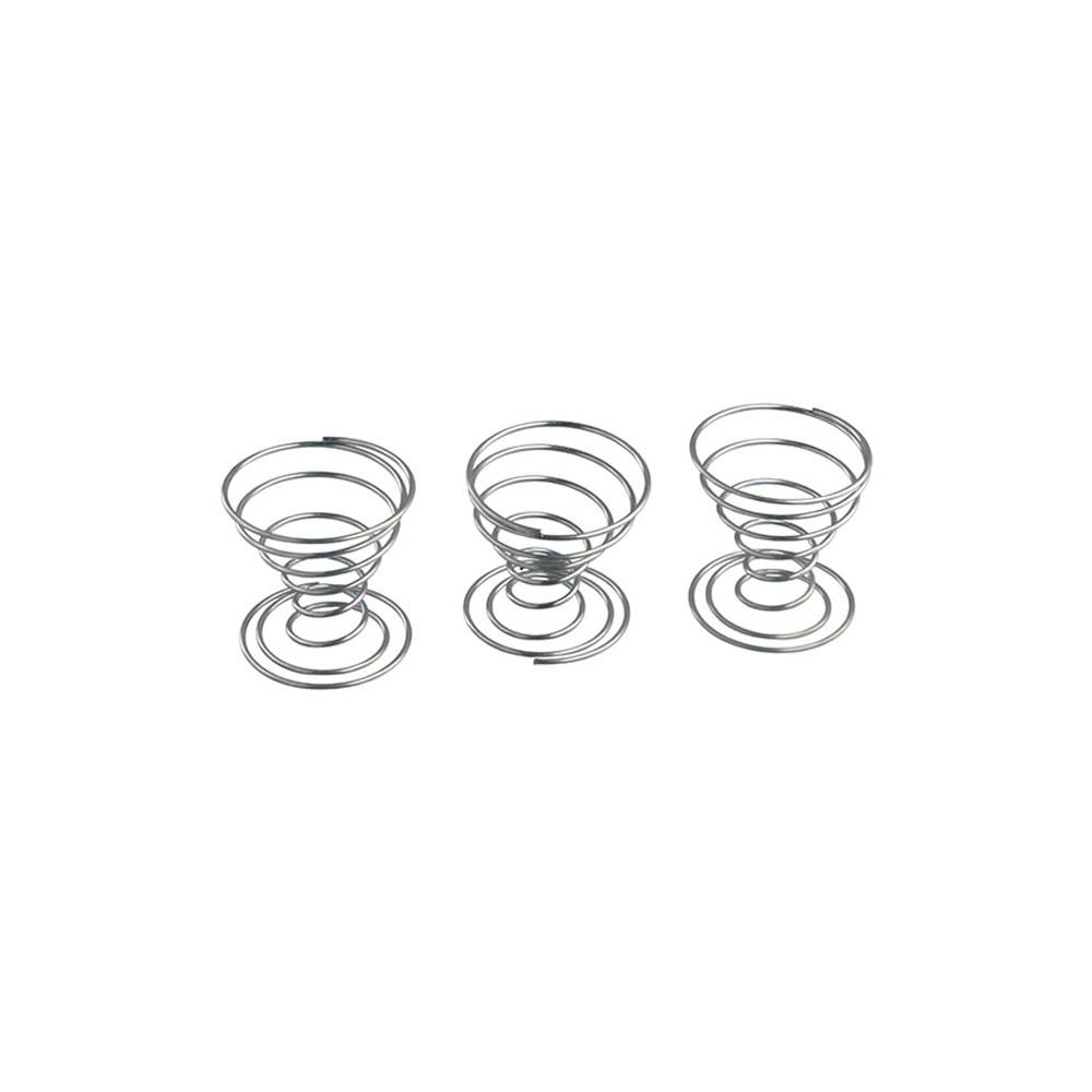 3Pcs/set Stainless Steel Air Plant Stand Pineapple Base Spring Wire Egg Tray Home Decor