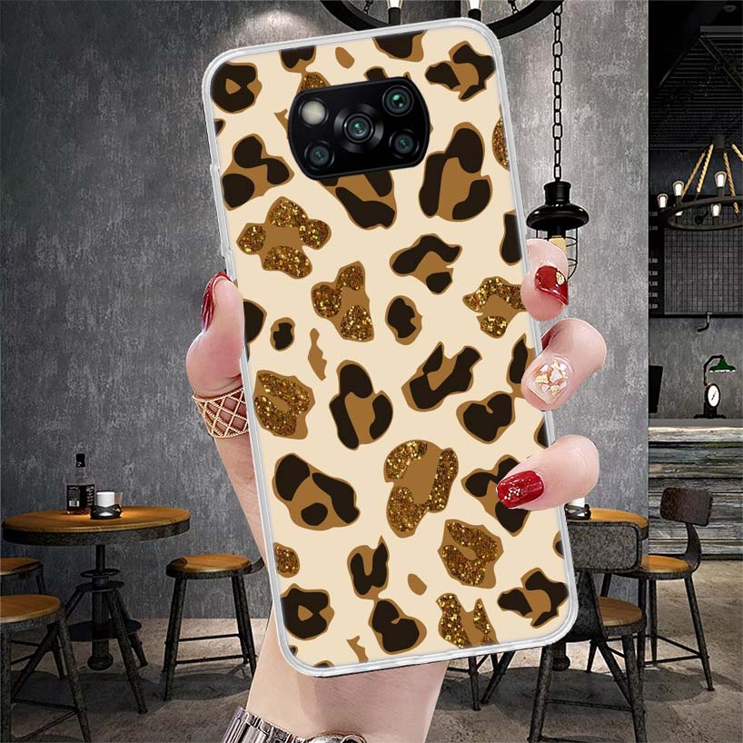 Tiger Leopard Print Panther Phone Case For Xiaomi Redmi 15C 15 13C 13 Poco X5 X6 X7 F7 Ultra M7 12C 12 10 10C 9C 9A 9T 9 Fundas