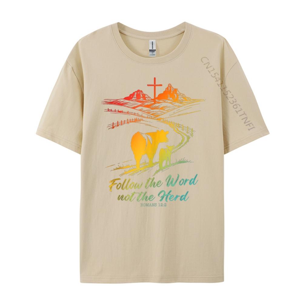Easter Follow The Word Not The Herd Romans Mens Clothing Plus Size Shirts