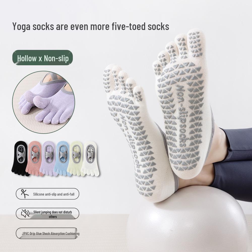 Women's Non-Slip Five-Toe Yoga & Pilates Socks - Summer Thin Fitness Floor Socks