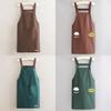 Waterproof Printed Household Oilresistant Kitchen Apron Work Easy Storages