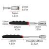 Telescopic Magnetic Pickup Pen with LED Light - Extendable Retrieval Tool for Nuts/Bolts, Portable EDC Metal Parts Grabber