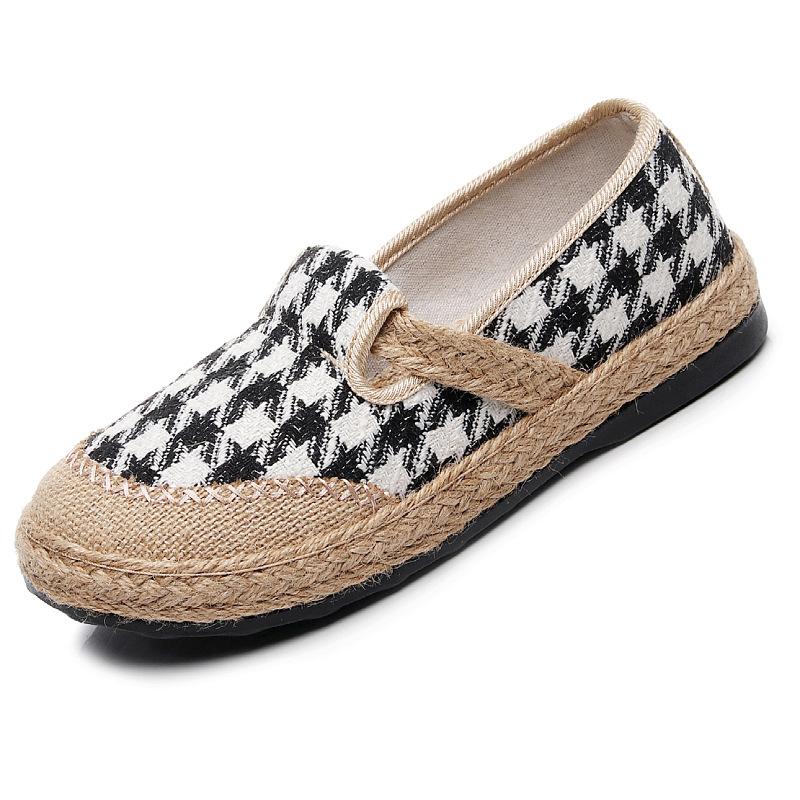 Spring New Cloth Shoes Women's Single Shoes Canvas Shoes Non-slip Soft Sole Comfortable One-pedal Fisherman Shoes