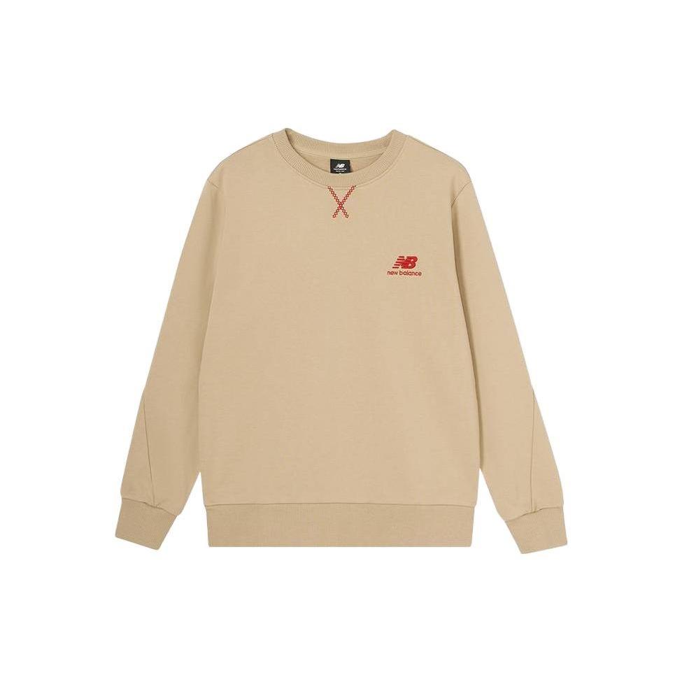 New Balance Athletics LNY French Terry Crewneck Asia Sizing Brandon Beige Men s AMT31571-BNN XS