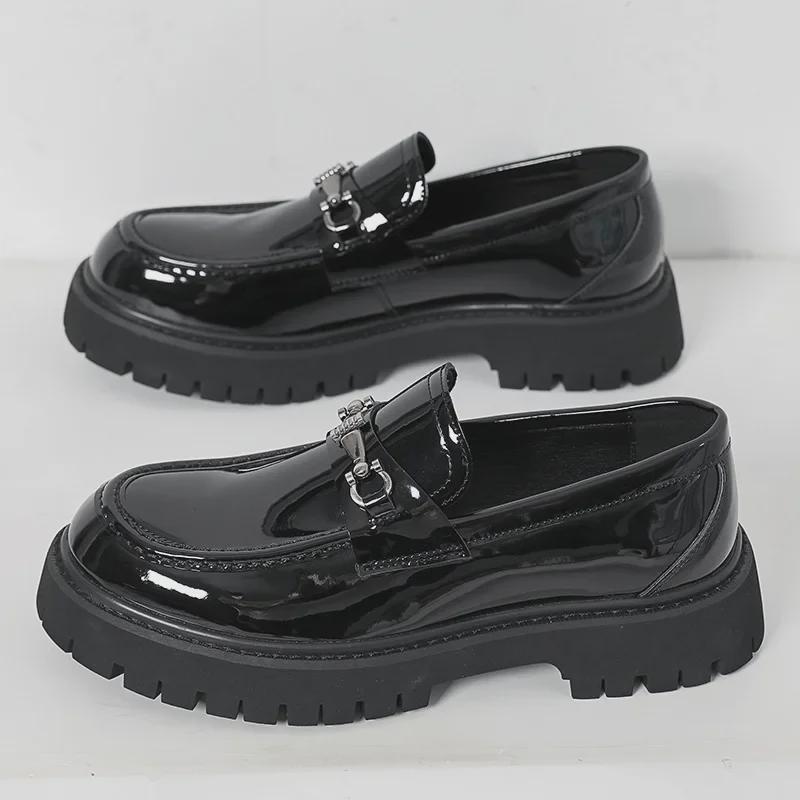 2025 Slip-On Loafers: Height-Boosting Large Size Shoes for Teenagers and Men