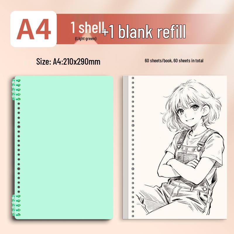 Morandi Detachable Student Sketchbook - Thick, Comfortable, Colorful Art Drawing Pad