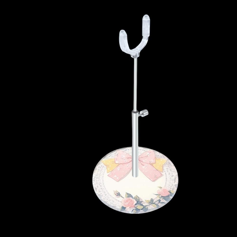 Shaped Base Doll Standing Bracket Retractable Model Holder Doll Display Rack  Doll Accessories