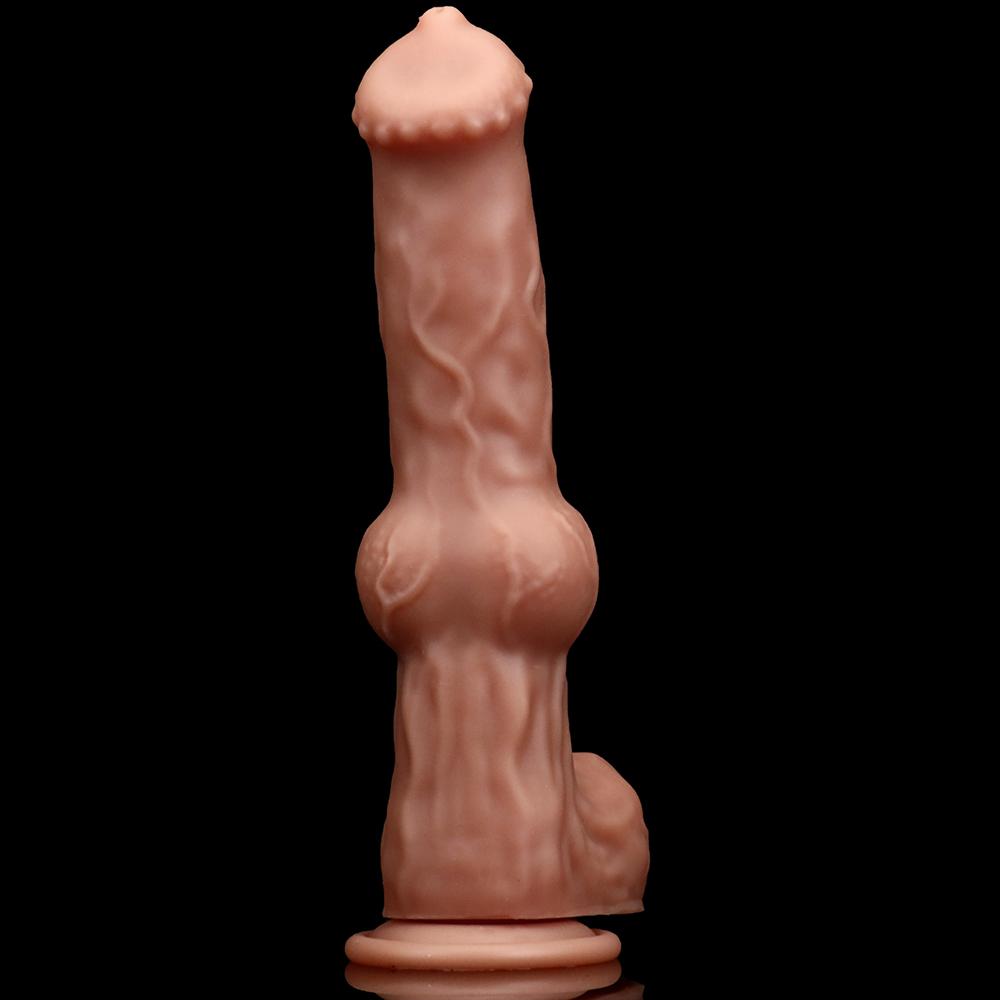 Übergroßer Dildo, realistischer riesiger Penis, riesiger Phallus, langer weicher Silikon-Saugnapf, Analsexspielzeug für Frauen, Vagina-Masturbator
