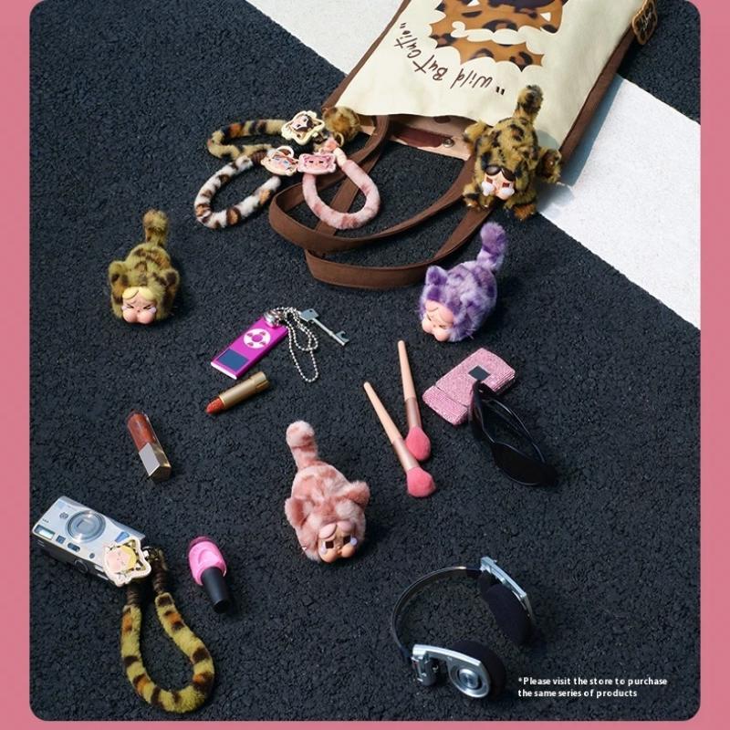 1 Piece Action Figure Keychain Crybaby Wild But Cutie Series Vinyl Plush Pendant Bag Decoration Figurines Dolls Model Gift