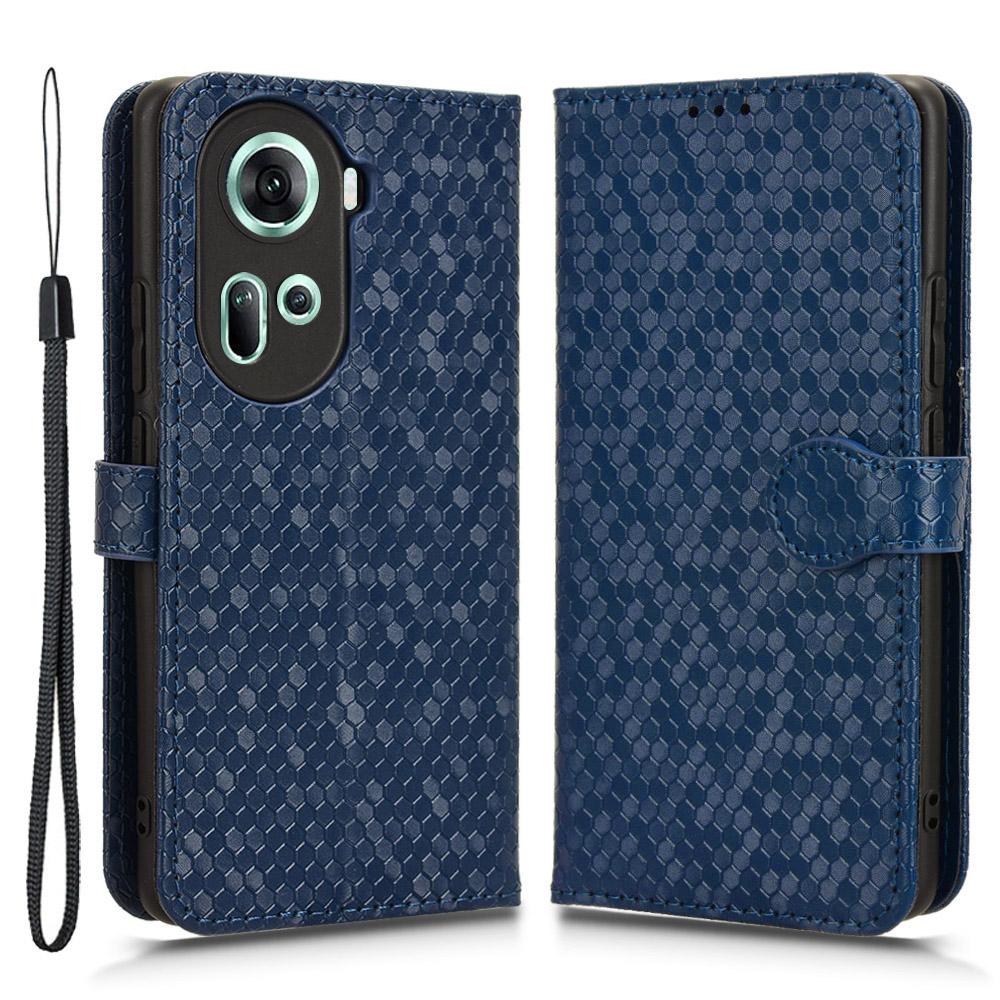 

For Oppo Reno11 5G (Global) Case Wallet Leather Flip Phone Cover Dot Imprinted C