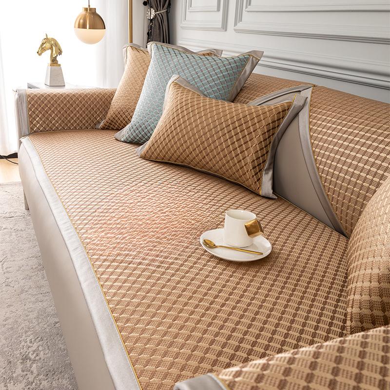 

Summer Sofa Cushion Non-Slip Bamboo Mat Four Seasons High-End Seat Cover for Home Decor 60*60CM