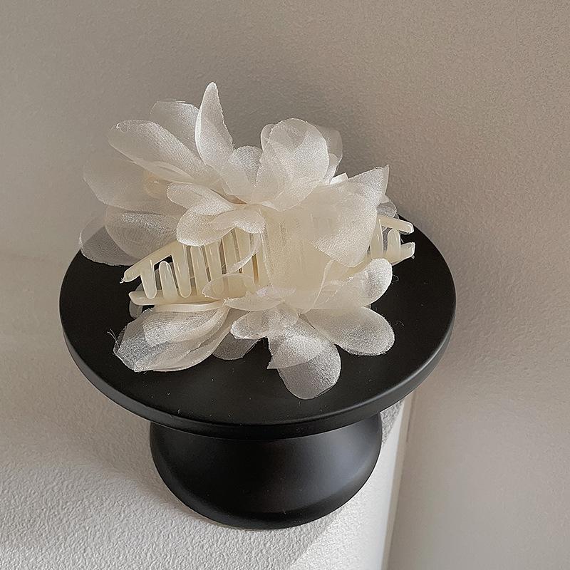 

Супер Фея Сетчатая пряжа жемчужный бант зажим женский нишевый личность универсальный темперамент акула зажим заколка для волос сзади головы